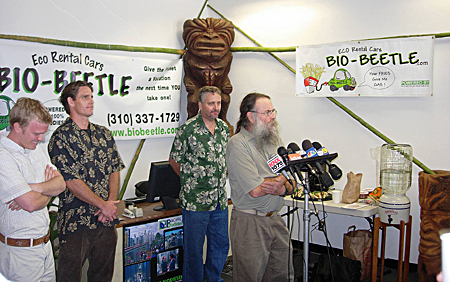 bio-beetle eco rental car los angeles press conference