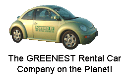 VW Beetle at Bio-beetle, Greenest Car rental on the planet