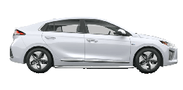 hyundai Ioniq hybrid rental car